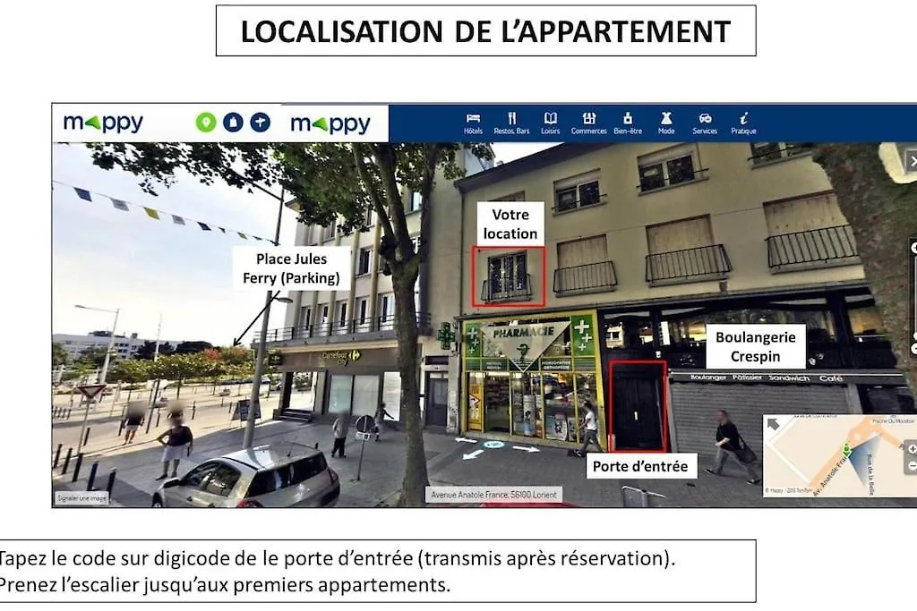 T2 Centre-Ville, Appart Avec Balcon Plein Sud, 1 Chambre, 2 Pers, Climatisation, Wifi, Parking Libre Et Gratuit